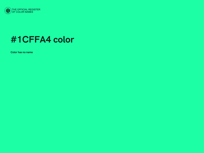 #1CFFA4 color image