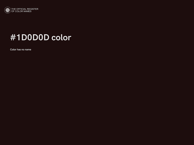 #1D0D0D color image