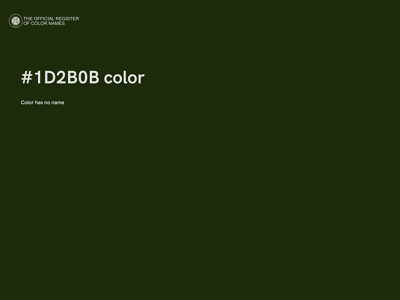 #1D2B0B color image