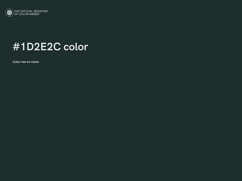 #1D2E2C color image