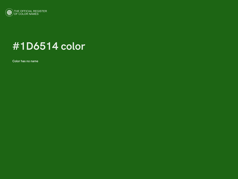 #1D6514 color image