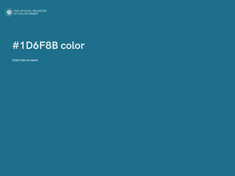 #1D6F8B color image