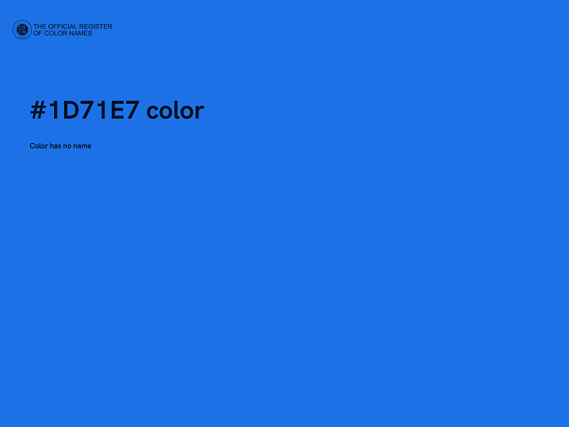 #1D71E7 color image