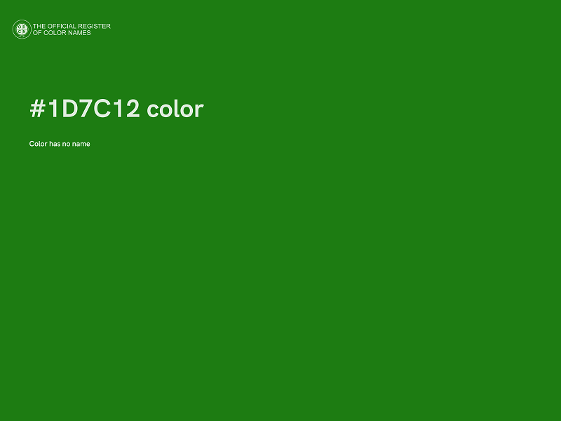 #1D7C12 color image