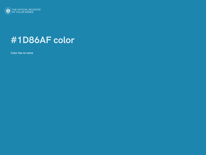 #1D86AF color image