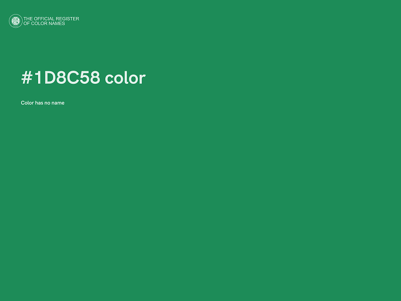 #1D8C58 color image