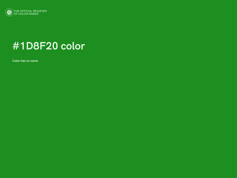 #1D8F20 color image