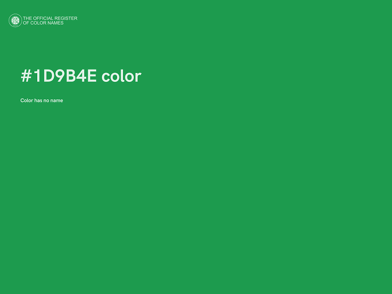 #1D9B4E color image