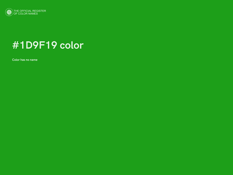 #1D9F19 color image