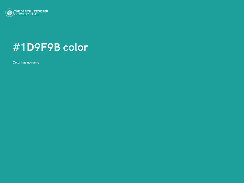 #1D9F9B color image