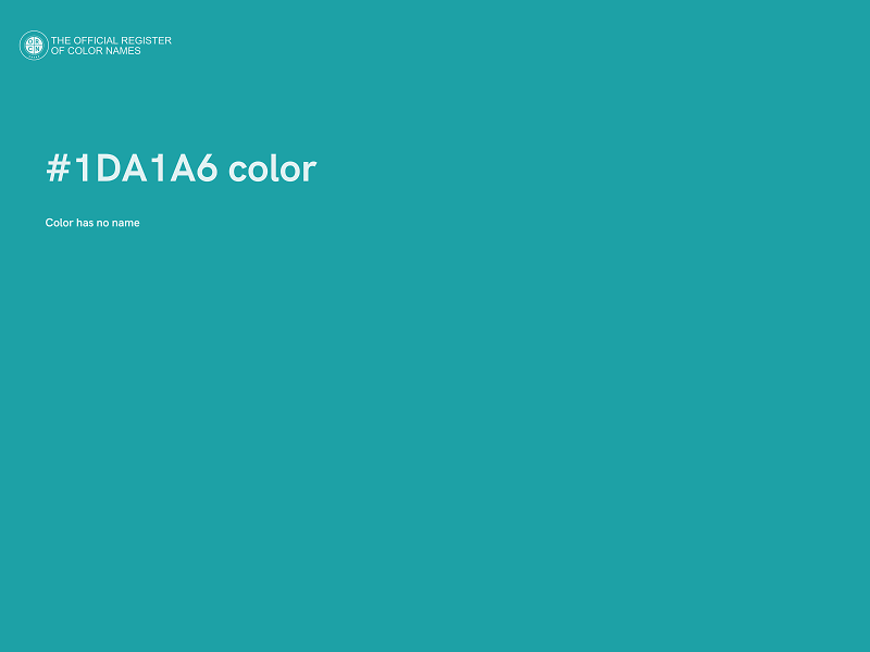 #1DA1A6 color image