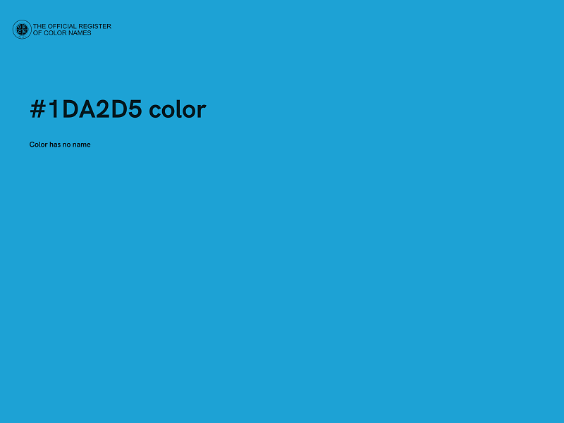 #1DA2D5 color image