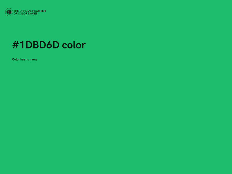 #1DBD6D color image