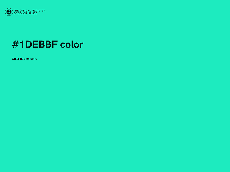 #1DEBBF color image