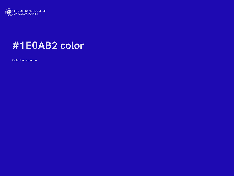 #1E0AB2 color image