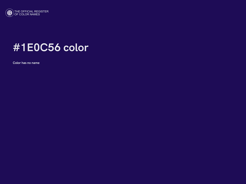 #1E0C56 color image