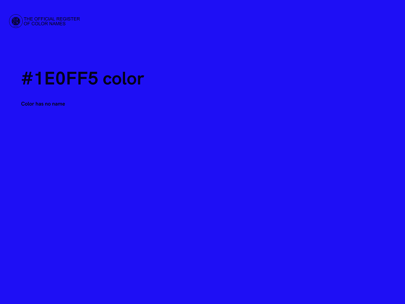 #1E0FF5 color image