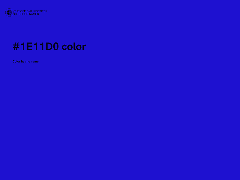 #1E11D0 color image