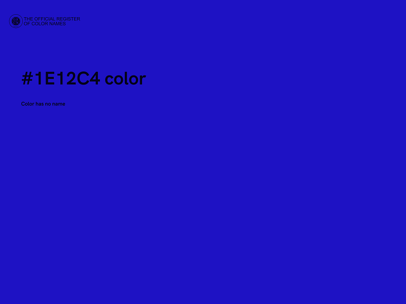 #1E12C4 color image