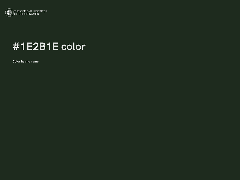 #1E2B1E color image