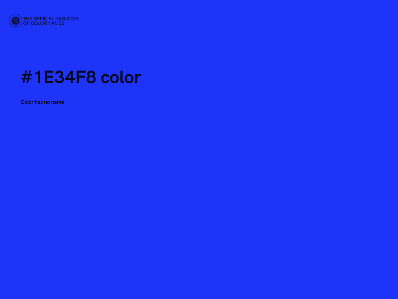 #1E34F8 color image