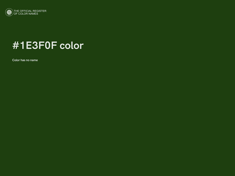 #1E3F0F color image