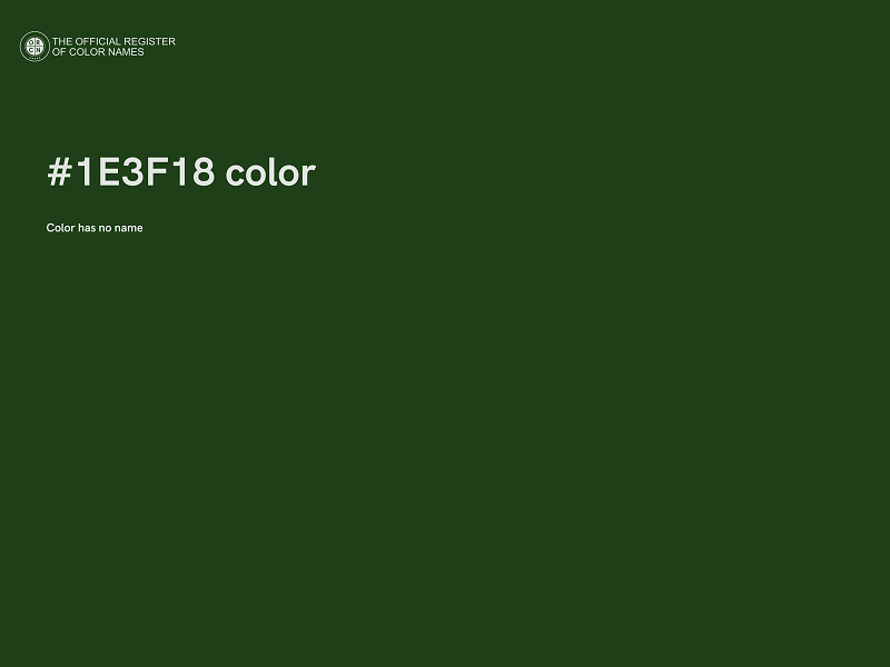 #1E3F18 color image