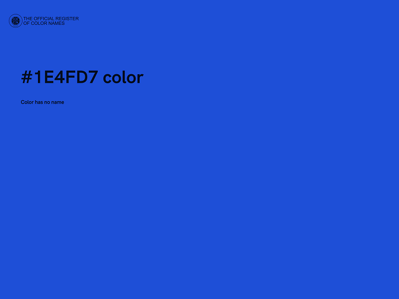 #1E4FD7 color image