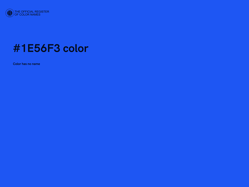 #1E56F3 color image