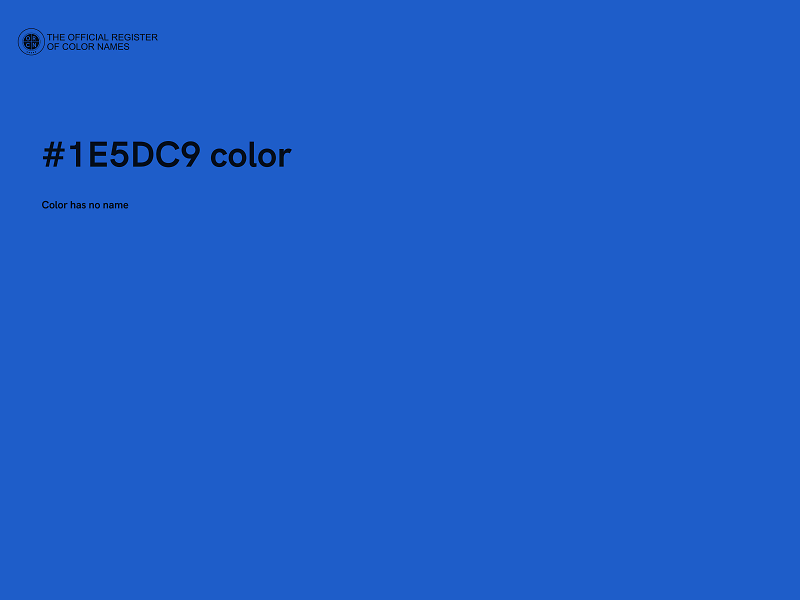 #1E5DC9 color image