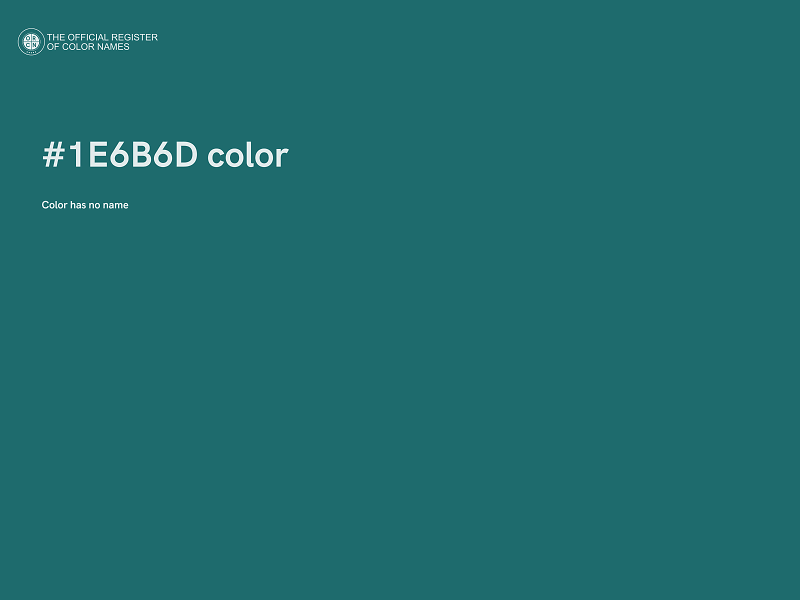 #1E6B6D color image