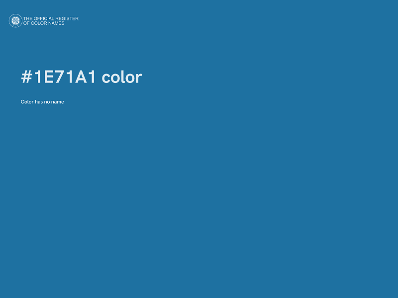 #1E71A1 color image