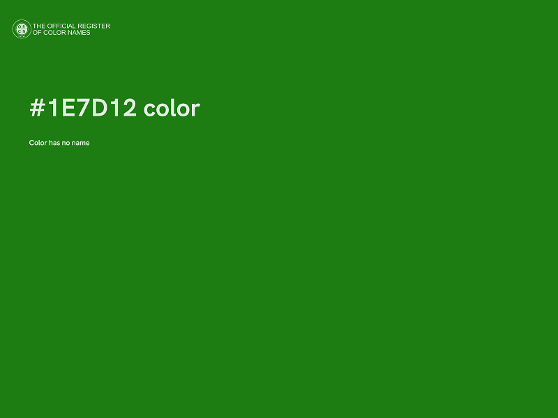 #1E7D12 color image