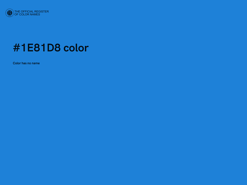 #1E81D8 color image