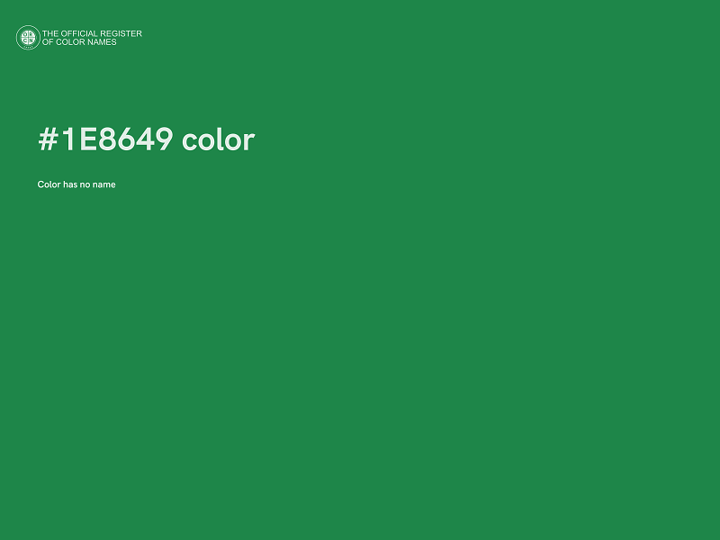 #1E8649 color image