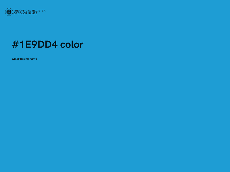 #1E9DD4 color image