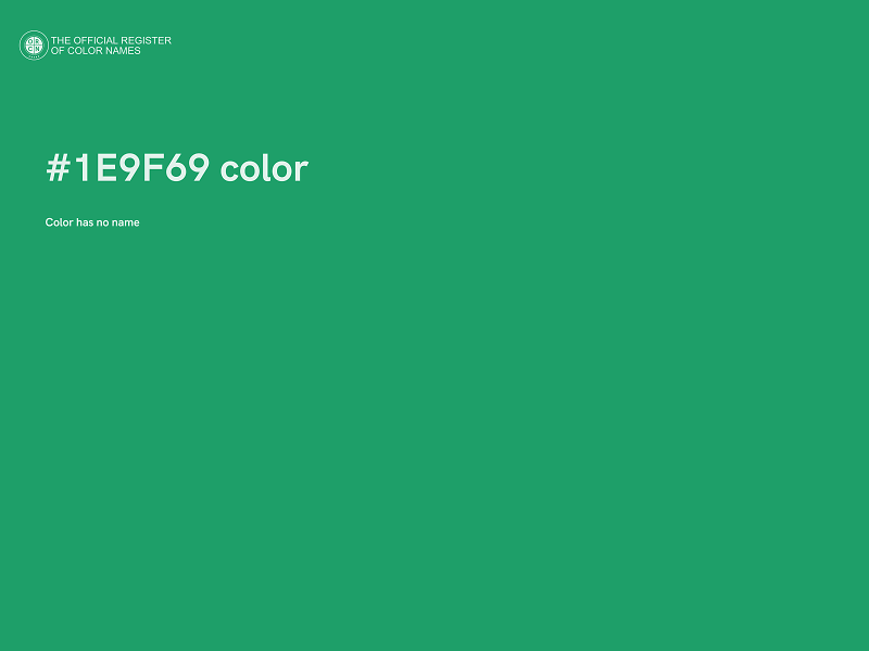 #1E9F69 color image