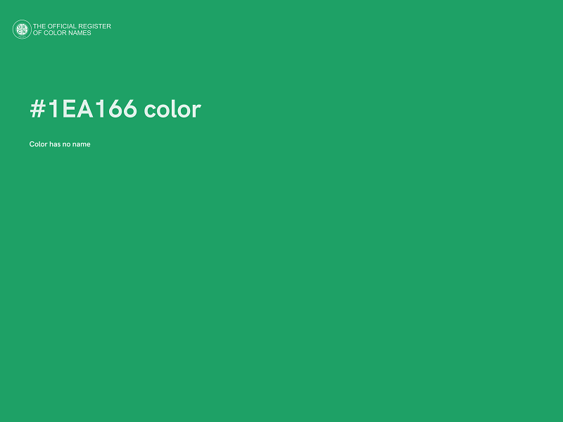 #1EA166 color image