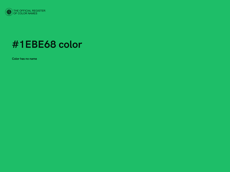 #1EBE68 color image