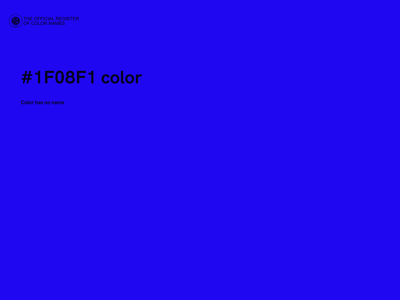 #1F08F1 color image