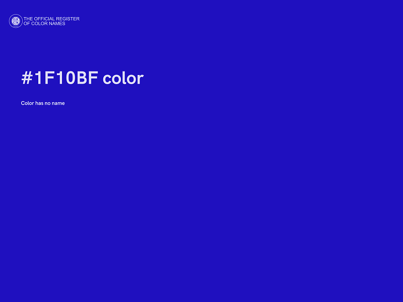 #1F10BF color image