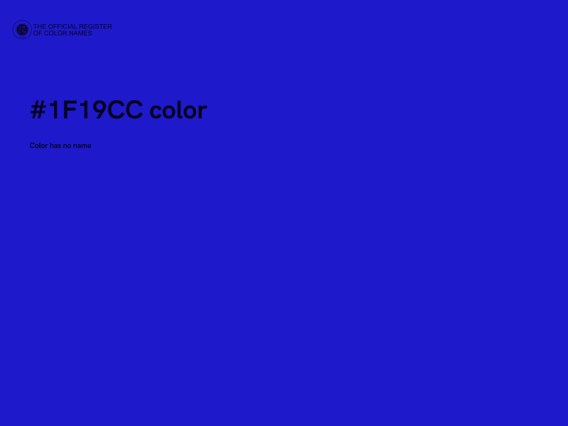 #1F19CC color image