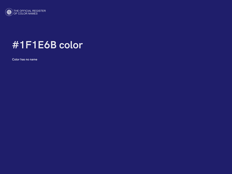 #1F1E6B color image