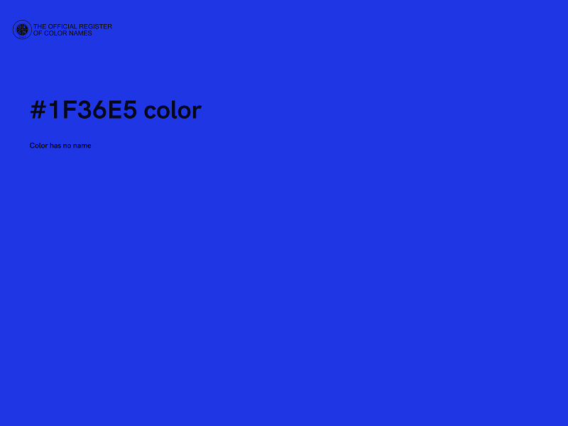 #1F36E5 color image