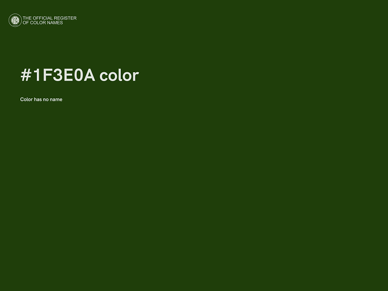 #1F3E0A color image