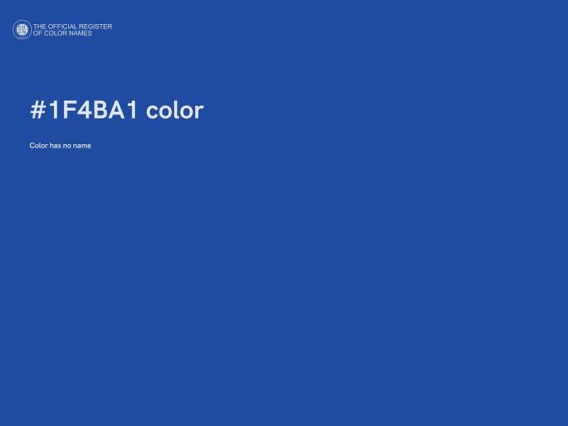 #1F4BA1 color image