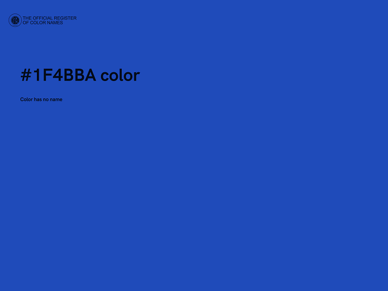 #1F4BBA color image