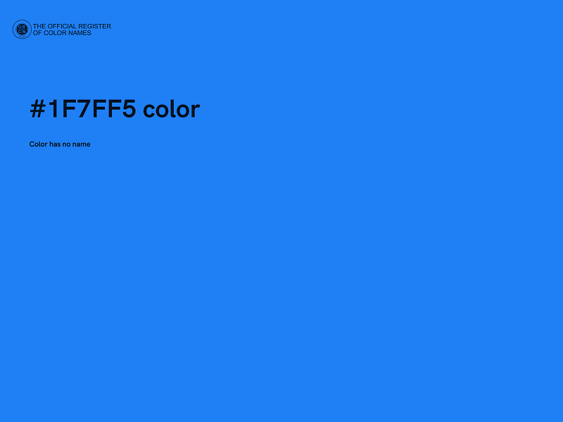 #1F7FF5 color image