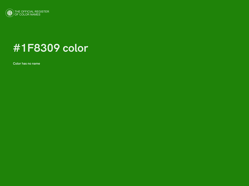 #1F8309 color image