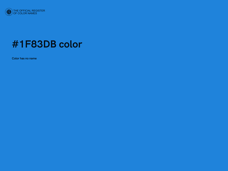 #1F83DB color image